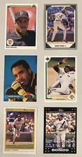 Barry Bonds 1991-07 MLB Mixed Brand 6 Card Lot - Pirates Giants Star NM+