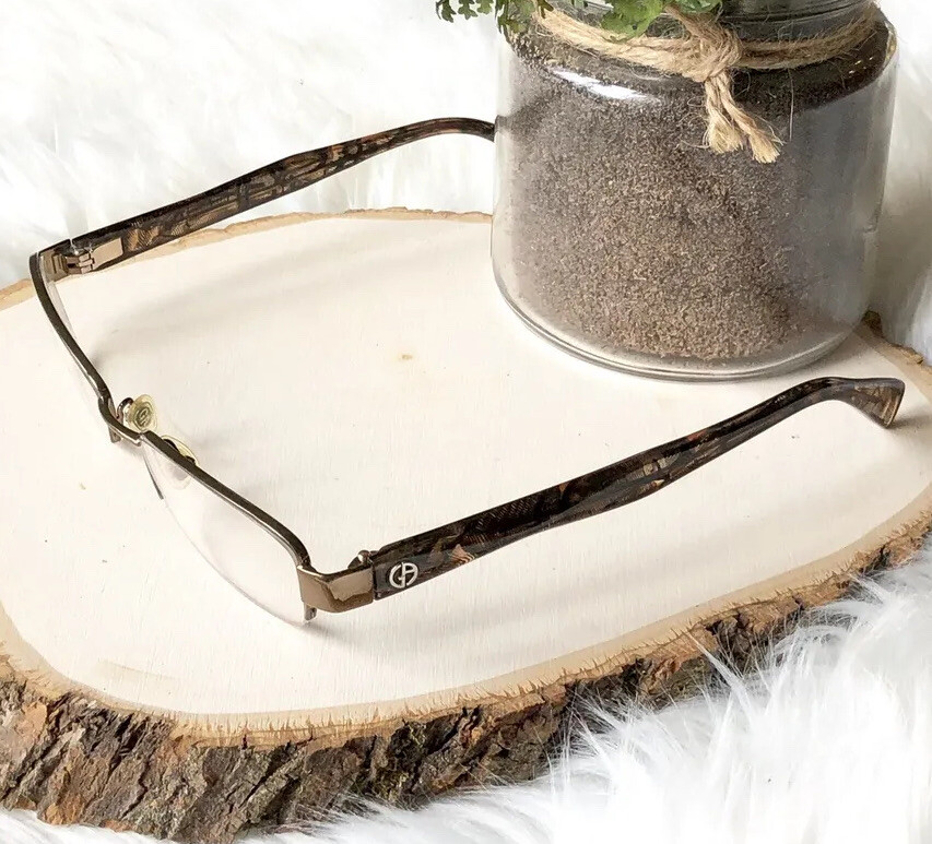 Giorgio Armani GA 649 Havana NPJ Eyeglasses Brown Black Half  display picture 1