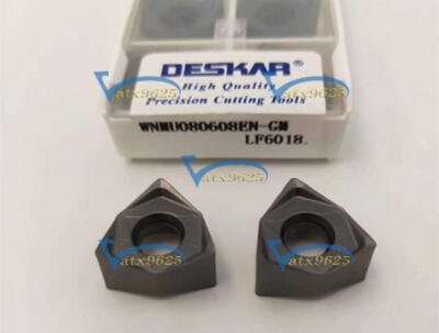 10PCS New DESKAR WNMU080608EN-GM LF6018 Carbide Inserts #F7