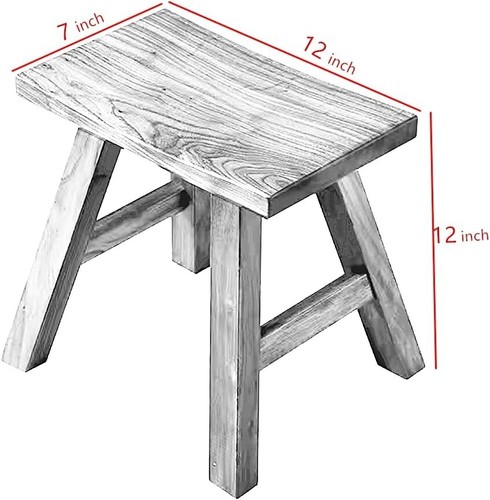 Sturdy 12-Inch Wooden Step Stool for Kids & Adults - Eco-Friendly and Ergonomic - Picture 5 of 9