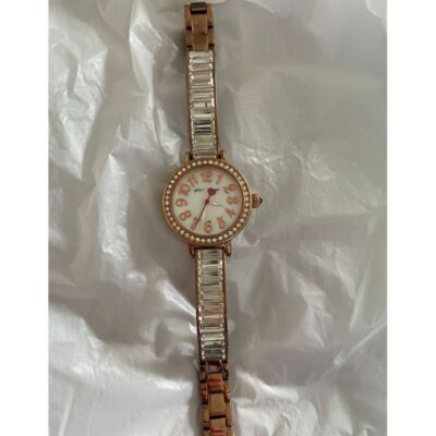 Betsey Johnson xoxo rhinestone rose gold women display picture 2