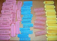 Lot 47 Vintage Plastic Snap Over Hair Rollers, Sponge Rollers, Curlers  Other