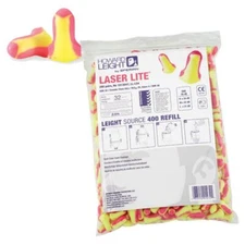 200 Pair Howard Leight LL-LS4 Bulk Refill Laser Lite Uncorded Shooting Earplugs