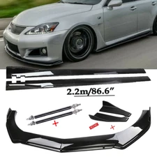 For Lexus IS250 IS350 Front Bumper Lip Spoiler Chin Splitter Gloss Black
