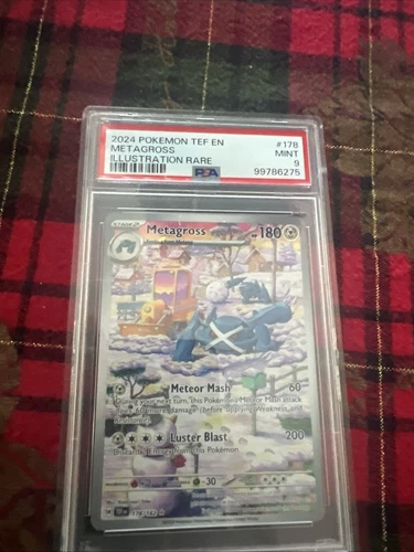 PSA 9 MINT Metagross TEMPORAL FORCES #178 ILLUSTRATION RARE Pokemon Card