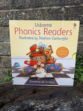 Usborne Phonics Readers 12 Book Box Set Complete Boxset Early Learning Reading