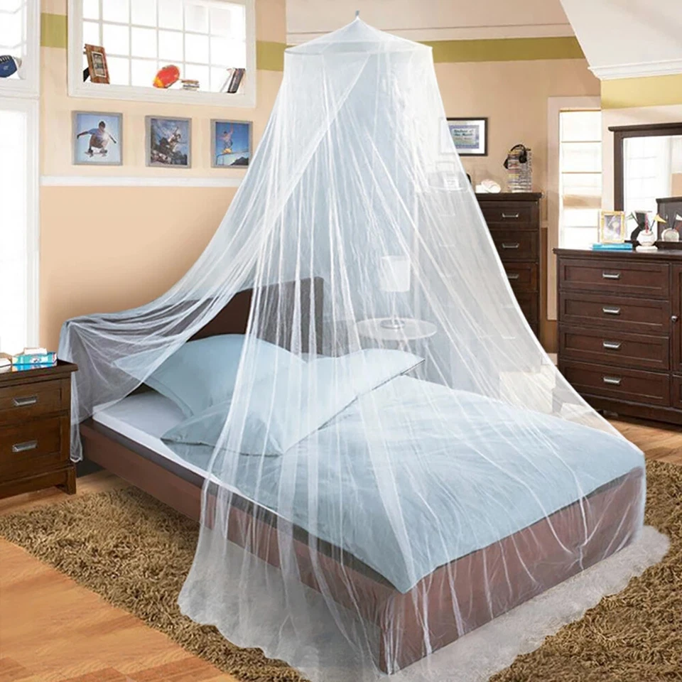 XXL Doppelbett Moskitonetz Fliegengitter Fliegennetz Mückennetz Betthimmel DE - Bild 3 von 4