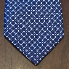 Tommy Hilfiger Blue 100 Silk Men  s Neck Tie Made In China