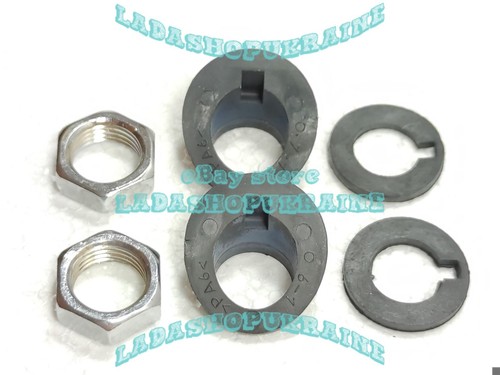 2x soporte de limpiaparabrisas LADA 2101 2102 wiper mount with CHROME RARE nuts - Picture 8 of 10