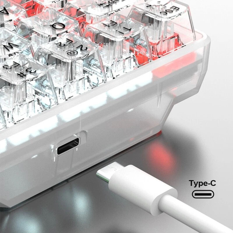 61-Key RGB Backlit Mechanical Gaming Keyboard and Mouse Set for PC with Vibrant Lighting and Responsive Keys