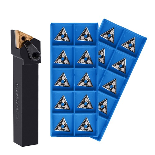 MTJNR 1616H16 16mm CNC Lathe External Turning Tool Holder + 10Pcs TNMG160404-HA - Picture 2 of 2