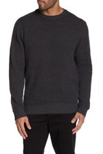 weatherproof Moss Stitch Crew Neck Sweater,CHARCOAL,MED