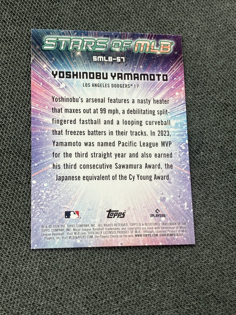 2024 Topps Series 2 Yoshinobu Yamamoto ROOKIE CARD Stars Of 2024 Topps Series 2 Yoshinobu Yamamoto ROOKIE CARD Stars Of
