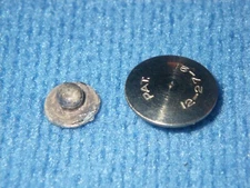 VINTAGE BUESCHER RESONATOR & SPUD for SNAP-ON SAXOPHONE PAD - 7/16th's of inch