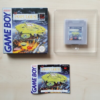 Populous in OVP mit Anleitung Nintendo Gameboy Classic Spiel Boxd Game NOE