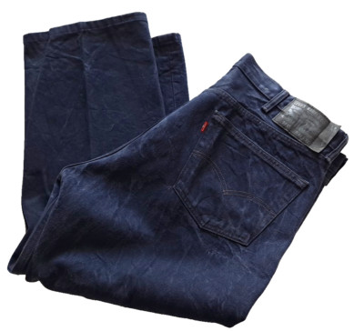 Levis 501 xx Baggy Denim Jeans Marbled 2012 Straight Leg Whiskered Men's 42x32''
