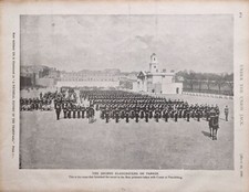 1900 DRUCK BOERENKRIEG ZWEITE GLOUCESTERS AUF PARDE