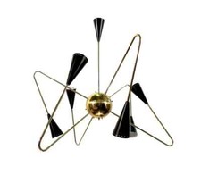 Mid Century Stilnovo Sputnik Chandelier Gorgeous Handmade Ceiling Light 6 lights