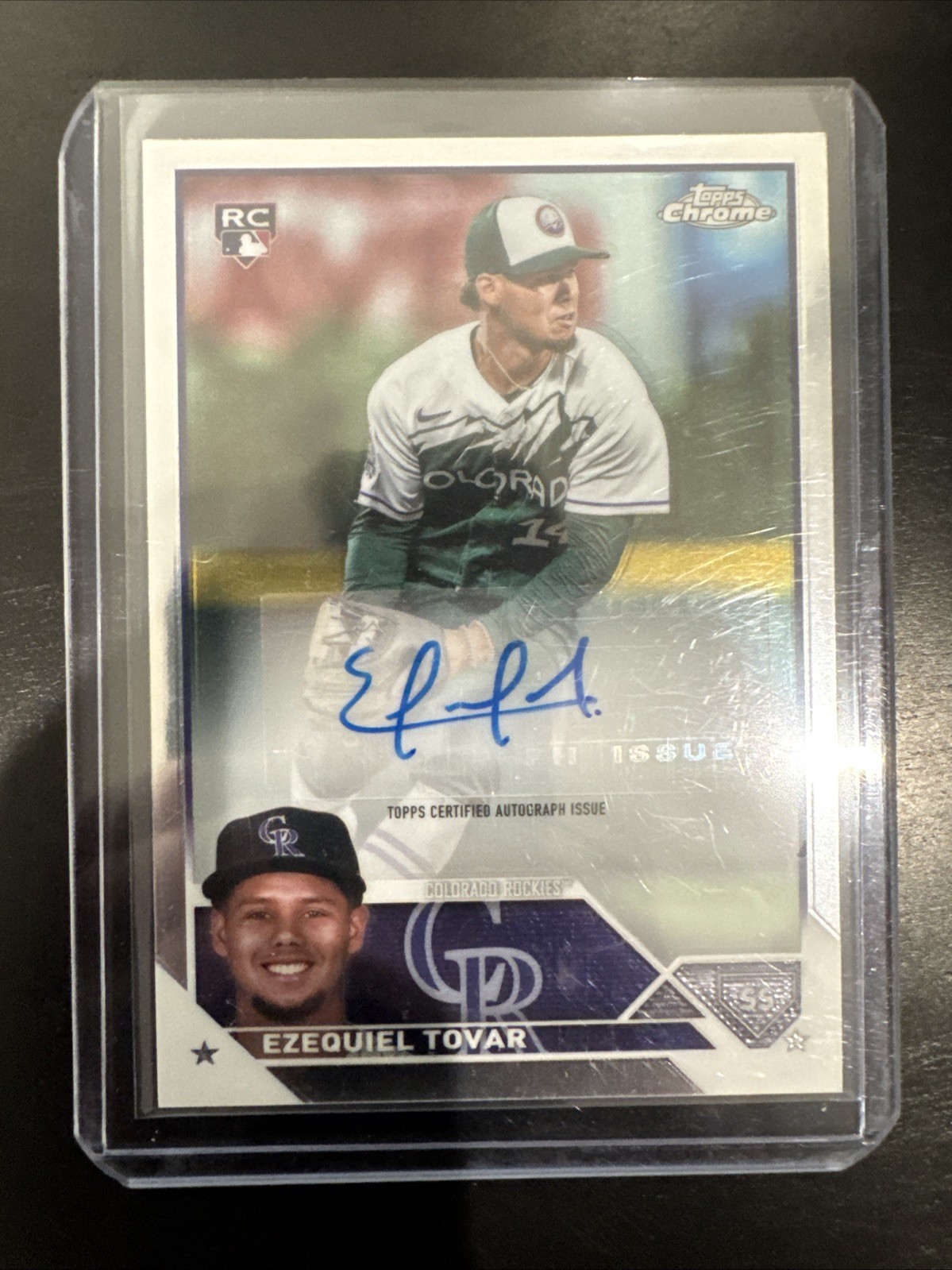 2023 Topps Chrome RC Auto - #AC-ET Ezequiel Tovar Colorado Rockies