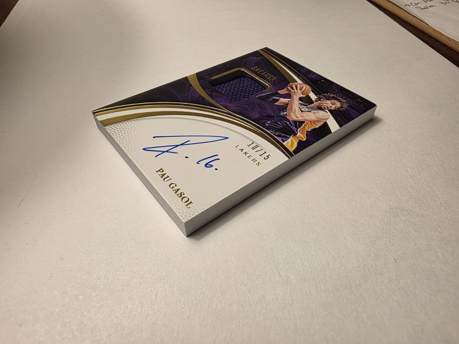 2024-25 Panini Immaculate Pau Gasol Sneaker Swatch Flawless Game Patch Auto /15 view 3