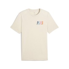 PUMA Essentials Graphics Tee Mens Size S Casual Tops 69126080