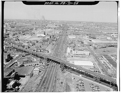 25. Elevated SEPTA subway Bridge crossing NEC. Philadelphia, Philadelphia Co.,