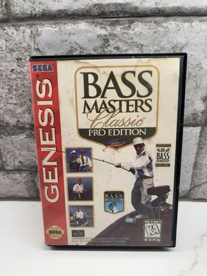 Bass Masters Classic Pro Edition (Sega Genesis, 1995) Complete in Box CIB Tested