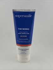 Supersmile The Works Whitening Toothpaste activator Mint on Mint 8oz New Sealed