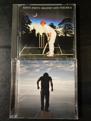 Elton John 2 CDs (1992) Greatest Hits Vol. 2 & (2013) The Diving Board Tested EX