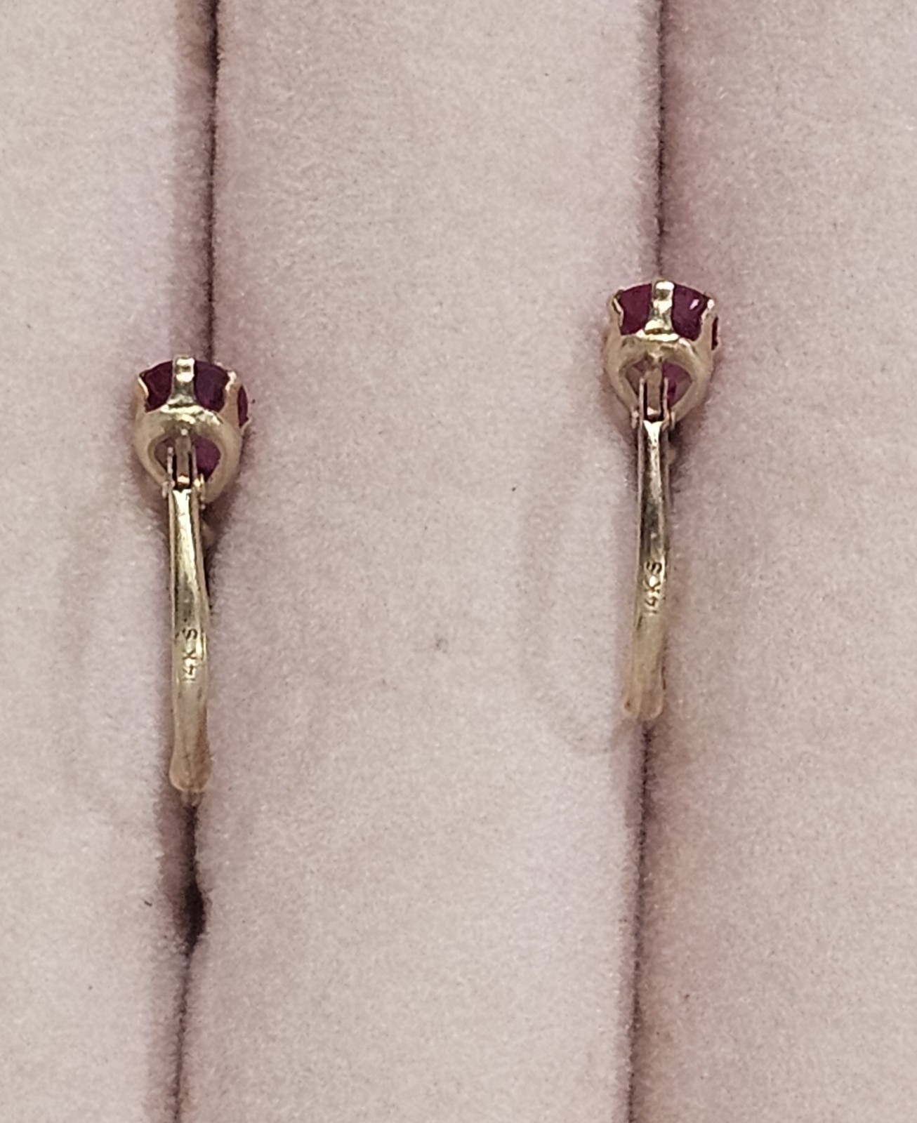 14K  Ruby Earrings - image 9