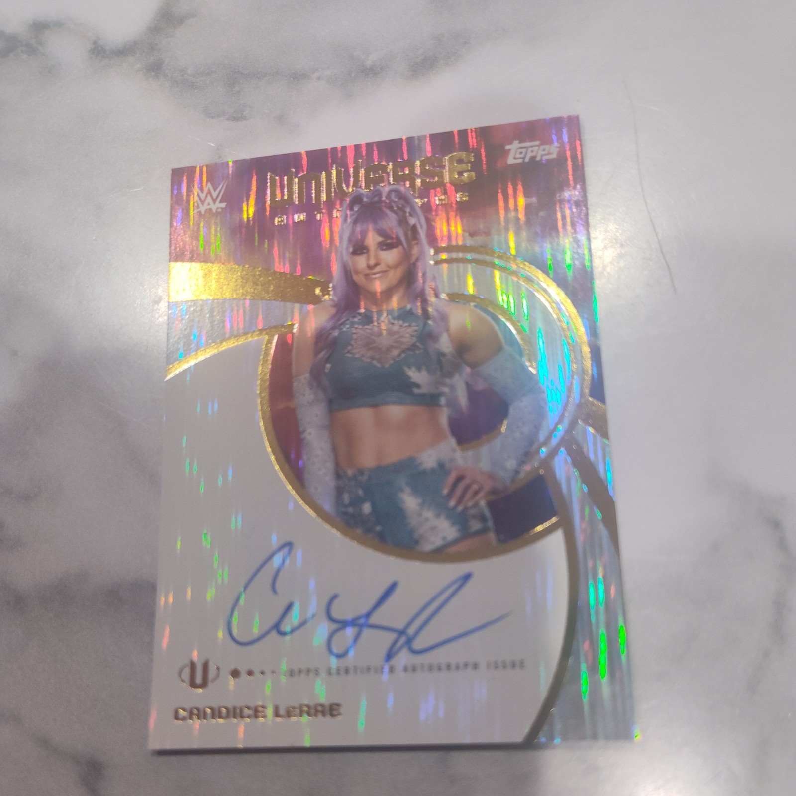 2025 Topps Universe WWE - Universe Autographs Candice LeRae #UNA-CLR (AU)