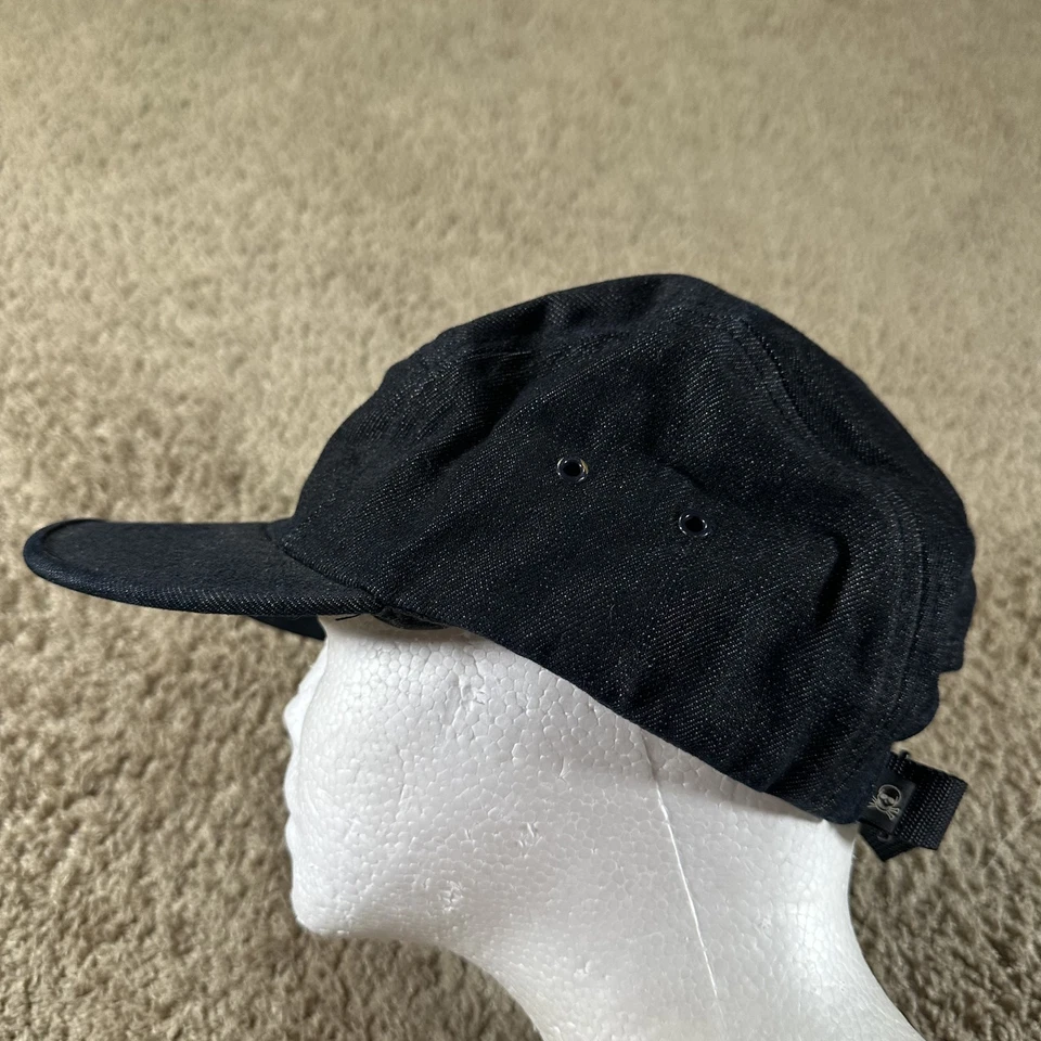 SSUR Sombrero Gorra Correa Trasera Calavera Parche Denim Para Hombres Hecho en EE. UU. Ropa de Calle Foto 2 de 4