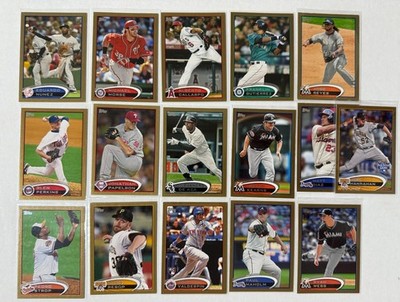 16 2012 Topps Baseball & Update GOLD Lot w RC /2012 NO DUPES