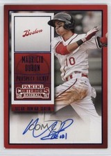2015 Panini Contenders Prospect Ticket Blue Foil Mauricio Dubon #42 Auto lb9