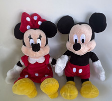 Disney Mickey Minnie Mouse Plush Stuffed Animals 2pc Set Small 2018 3