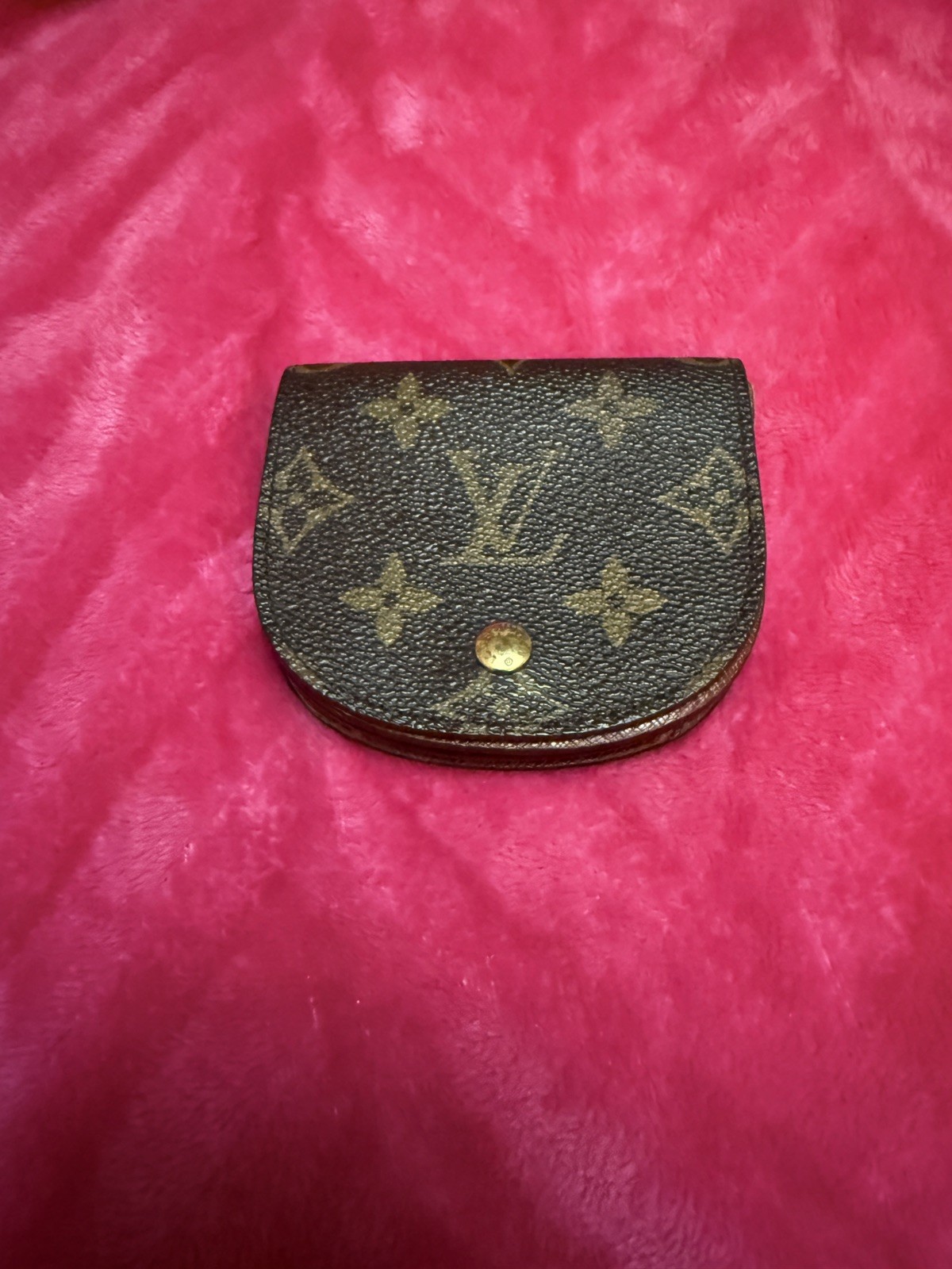 Louis Vuitton RARE Portomone Guse Monogram Coin Pouch Vintage Authentic