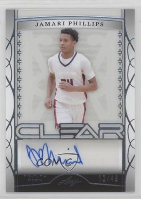 2022-23 Leaf Trinity Clear Silver /49 Jamari Phillips #CA-JP1 Auto 13u1