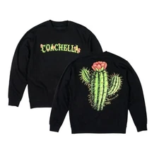 Coachella 2025 Cactus Flower Sweatshirt Size  Large Sold Out Limited  Edition