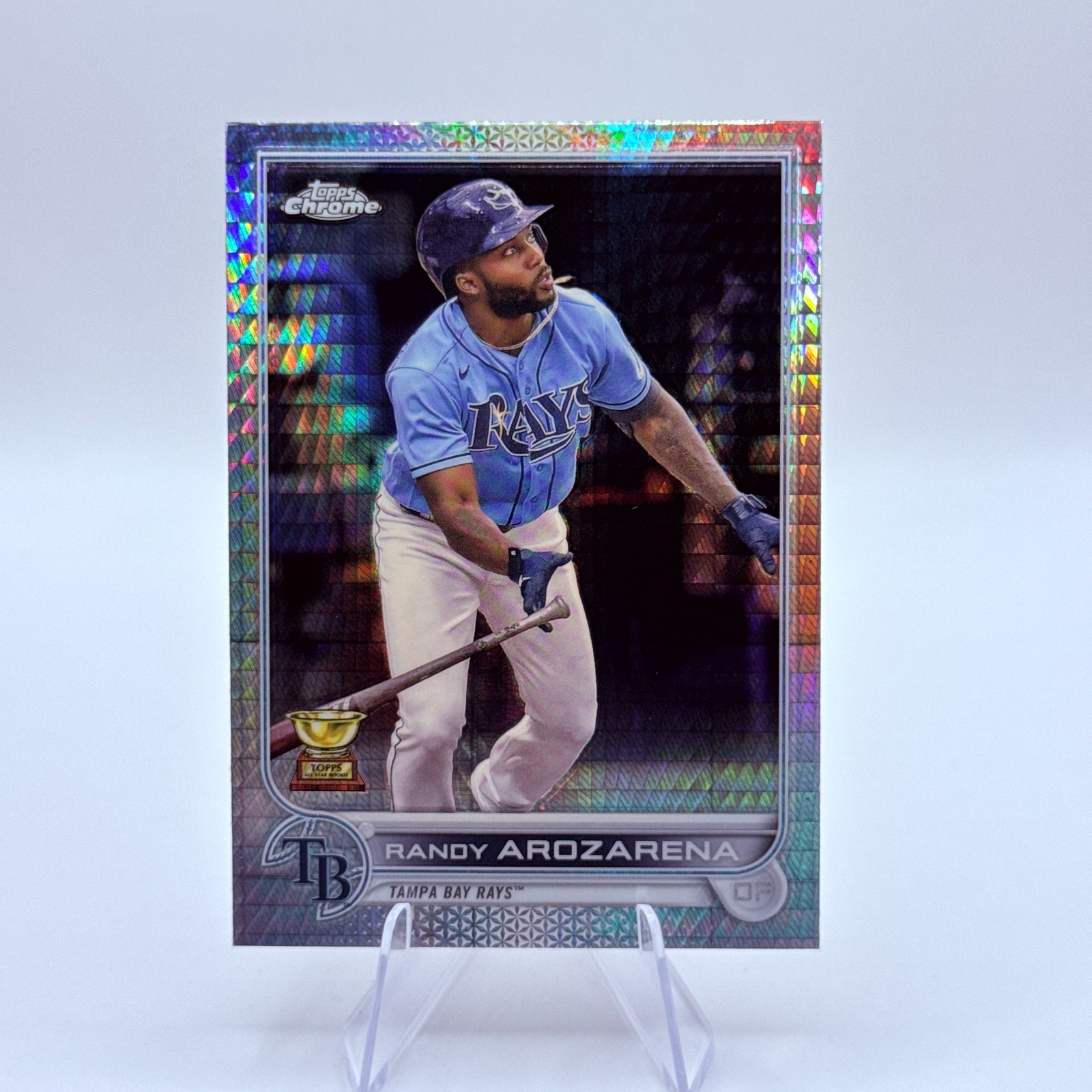 Randy Arozarena 2022 Topps Chrome #161 Prism Refractor Tampa Bay Rays Card MLB