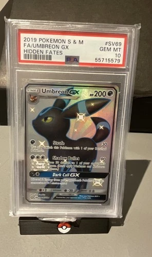 Pokemon Umbreon GX SV69 PSA 10 Hidden Fates - Rare