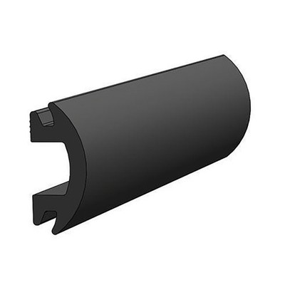 TACO 70' FLEXIBLE BLACK RUB RAIL INSERT 1-13/16'' X 1/2'' V12-4144BKA70-1
