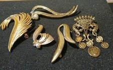 Job Lot Costume Jewellery Brooches