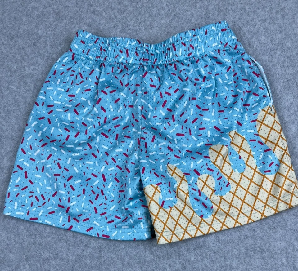 Pantalones Cortos de Malla B101 Apparel Ice Cream Sprinkleed Juvenil L Goteo Logo Ropa de Calle Foto 2 de 4