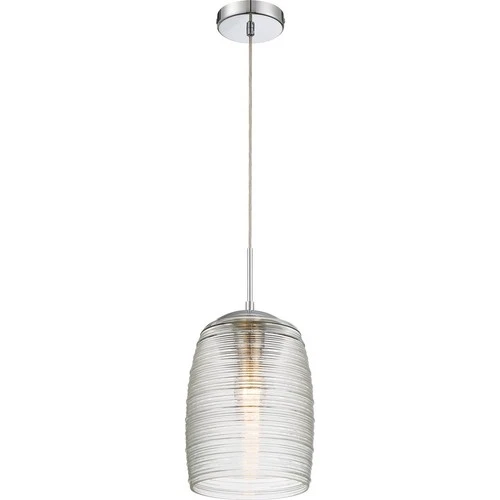 Quoizel QPP2784C Piccolo Pendant 9" Clear Spun Mini Pendant in Polished Chrome - Picture 2 of 2