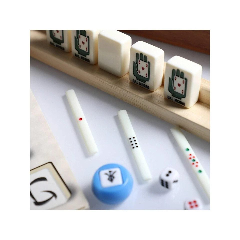 MAH Jong Premium Exclusive - Dal Negro Box Walnut Sticks IN Wood - Image 4 of 4