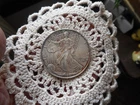 1996 AMERICAN SILVER EAGLE/ 1oz .999 Fine Silver /Toned