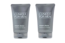 Lot of 2x CLINIQUE FOR MEN Skin Care Cream Shave 4.2 Oz /125ml Full Size Sealed