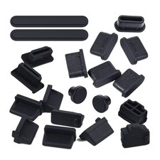 20 Pcs USB Port Cover, 6 Types Laptop Ports Cover Dust Plugs Caps for Type...