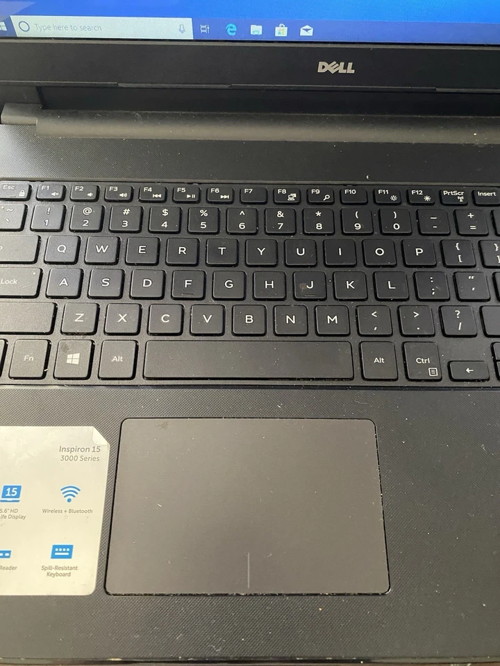 Laptop Dell Inspiron 15 serie 3000 i3 6 GB 1 TB Win10 restablecida de fábrica probada Foto 4 de 4