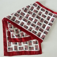 Scarf USA Flag Patriotic American Fourth of July Holiday Lightweight Neck Belt